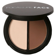 Kontúrpor + megvilágító Focallure Duo, 02 arcpirosító, bronzosító