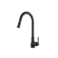  Konyhai mosogató csaptelep, Blackswan, M236 típus, matt fekete modell, 41 cm csaptelep