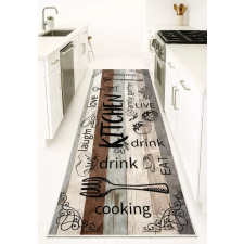  Konyhai szőnyeg Gusto 60x120cm Kék-Barna Parkettás lakástextília