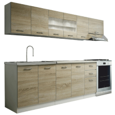  Konyhasor, sonoma tölgyfa / fehér, PROMO bútor