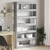  Könyvespolc Beton Szürke 100 x 30 x 198 cm Faanyag