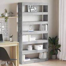  Könyvespolc Beton Szürke 100 x 30 x 198 cm Faanyag bútor