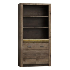  Könyvespolc, kőris sötét, INFINITY I-05 bútor