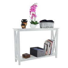  Konzolasztal, fehér, APOLOS bútor