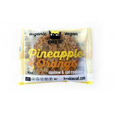 Kookie cat bio vegán gluténmentes kesudiós zabkeksz, ananász-narancs 50 g csokoládé és édesség