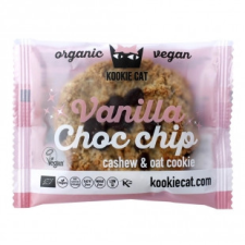 Kookie Cat Kookie Cat bio vegán kesudiós zabkeksz vanília-csoki 50 g reform élelmiszer