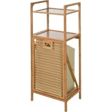 Koopman Bathroom Solutions polcos bambusz tárolóállvány szennyeskosárral 95 cm (KO842467/ALL) fürdőszoba bútor