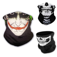 Koponyás bohóc csősál, koponya maszk, símaszk - Joker jelmez