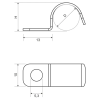 Kopos 6708 S Kábelbilincs fém 20x10 mm
