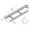Kopos Elektro Kábellétra 150x60mm tűzálló tüzihorganyzott, KL 60X150 F Kopos