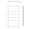 Kopos NVKO 90X50X125 S Fedél süllyedő idom 90°