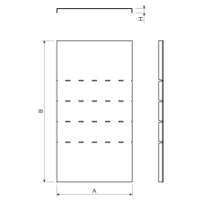 Kopos NVKO 90X50X125 S Fedél süllyedő idom 90° villanyszerelés