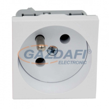 Kopos QP 45X45 C HB QUADRO 2P+f PIN dugalj fehér + gyerekvédelemmel villanyszerelés