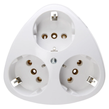 Kopp Süllyesztett 3-as dugalj fehér villanyszerelés