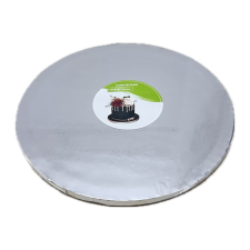 Kör alakú Tortadob - Ezüst (30 cm) Virágmintával sütés és főzés