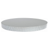  Kör alakú, vastag tortadob strassz kövekkel – Ezüst – 25 cm átmérő
