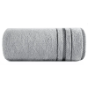  Koral pamut törölköző jacquard csíkos szegéllyel Ezüst 30x50 cm