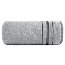  Koral pamut törölköző jacquard csíkos szegéllyel Ezüst 30x50 cm lakástextília