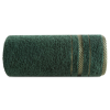  Koral pamut törölköző jacquard csíkos szegéllyel Sötétzöld 70x140 cm