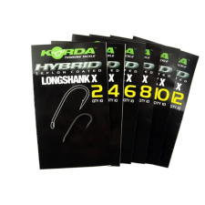  Korda Horog Long Shank X Hook 4-es méret (KLSX4) horog