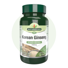 Koreai Ginseng tabletta - 600mg - 90db - Natures Aid vitamin és táplálékkiegészítő