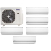 Korel Nexo multi-split klíma szett, 12,3 kW K5OE-42HFN kültéri + 5db 2,6 kW beltéri, csepptálca és karterfűtéssel (multi-nexo-12-5)