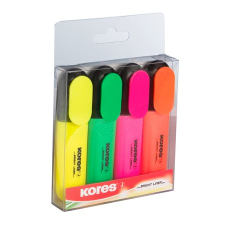 KORES 36140 1-5mm Szövegkiemelő készlet 4 db - Vegyes (36140) filctoll, marker