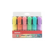 KORES 5 mm Szövegkiemelő készlet - 6 különböző szín (361660) filctoll, marker