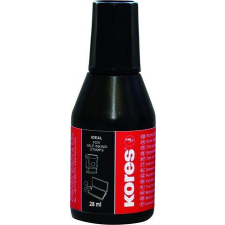 KORES Bélyegzőfesték, 28 ml, KORES, fekete bélyegző