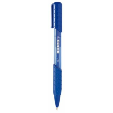 KORES Golyóstoll, 0,7 mm, nyomógombos, háromszögletű, KORES "K6-F", kék toll