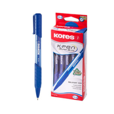 KORES Golyóstoll, 0,7 mm, nyomógombos, Kores K6-M, kék (IK37611) toll