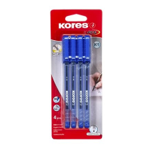 KORES Golyóstoll, 1,0 mm, kupakos, háromszögletű, KORES K1-M , kék toll