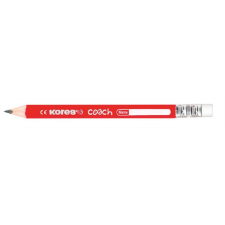 KORES Grafitceruza radírral, HB, háromszögletű, jumbo, KORES "Coach" ceruza