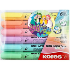 KORES High Liner Plus Pastel LOLLIPOPZ, 6 szín filctoll, marker