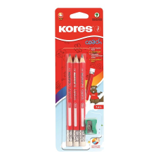 KORES JUMBO Coach HB, háromszögletű - készlet, 3 db ceruza