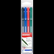 KORES K-Liner 0,4 mm - 4 színből álló készlet (28114) filctoll, marker