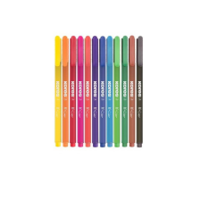 KORES K-Liner Tűfilc készlet - Vegyes színek (12 db / csomag) filctoll, marker
