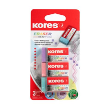 KORES KE-30 Radír pasztell színek - (3 db) (40315) radír