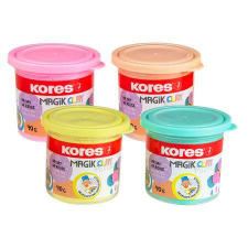 KORES - &quot;Magic Clay&quot; levegőre száradó gyurma, 4 pasztell szín gyurma
