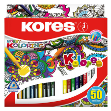 KORES - "Triangular" színesceruza készlet, 50 különböző szín színes ceruza