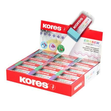 KORES Radír display, KORES KE-30, pasztell színek (IK40305) radír