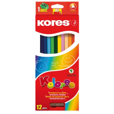 KORES Triangular háromszögletű Színes ceruza készlet 12db-os színes ceruza