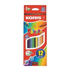 KORES Triangular színes ceruza készlet 12 különböző szín (93312) színes ceruza