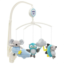 Körhinta a kiságy fölé Baby Mix süni egér bagoly bébijáték kiságyra