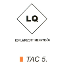 Korlátozott mennyiség TAC5 információs címke
