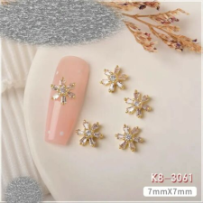 Körömékszer - Karácsony elegáns cirkónia kővel K8-3061 körömdíszítő