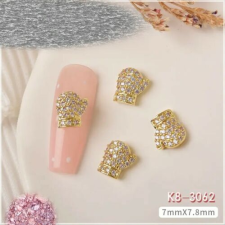  Körömékszer - Karácsony elegáns cirkónia kővel K8-3062 körömdíszítő