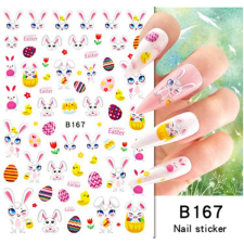  Körömmatrica - B167 húsvét körömdíszítő