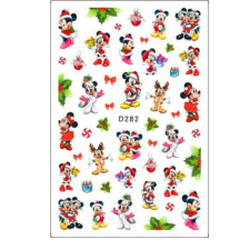 Körömmatrica - D282 Karácsony Mickey körömdíszítő