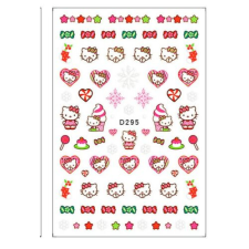 Körömmatrica - D295 Karácsony Hello Kitty körömdíszítő